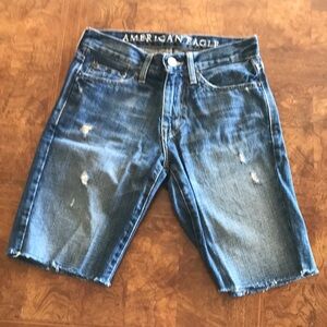 2/$25🌻American Eagle Outfitters Men's Distressed Denim Shorts Sz 26,fits larger